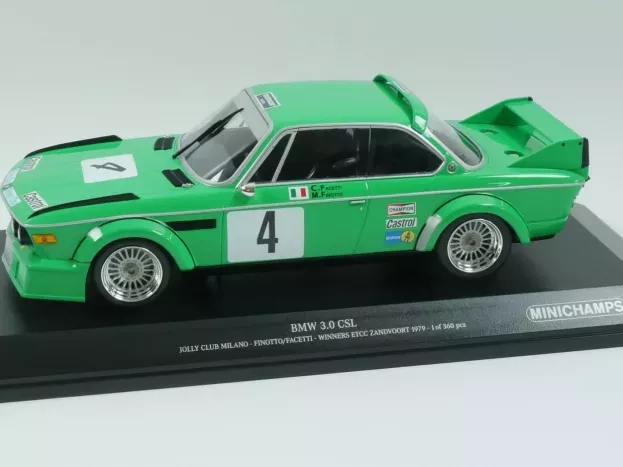 Minichamps Bmw 3.0 Csl Team Jolly Club Milano N 4 Winner Etcc Zandvoort 1979 C.facetti M.finotto 1:18 155792504