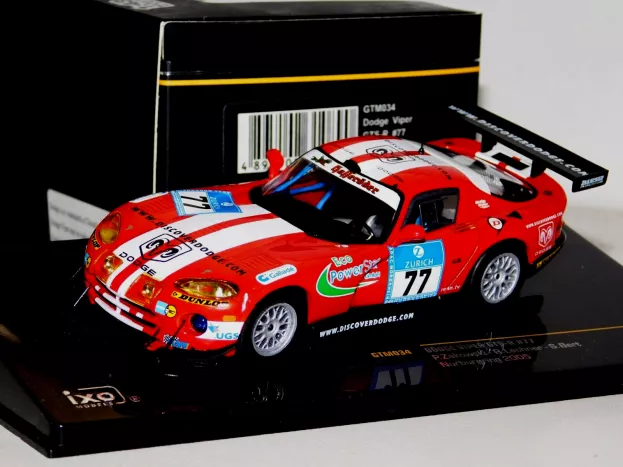 IXO Models Dodge Viper Gts-r N 77 Nurburgring 2005 P.zakowski R.lechner S.bert 1:43 GTM034