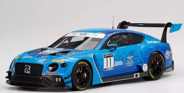 Truescale Bentley Continental Gt3 Team Parker Total Racing N 11 24h Spa 2020 F.bird N.kjaergaard E.mckay 1:18 TS0344
