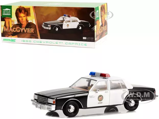 Greenlight Chevrolet Caprice Los Angeles Police Department 1986 Macgyver 1:18 19126