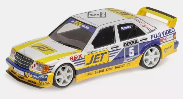 Minichamps Mercedes 190e 2.5 16v Evo I Team Ms-jet N 5 Dtm Season 1989 M.reuter 1:18 155893605
