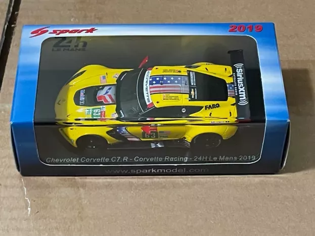 Spark Chevrolet Corvette C7.r 5.5l V8 Team Corvette Racing N 63 24h Le Mans 2019 J.magnussen A.garcia M.rockenfeller 1:43 S7928