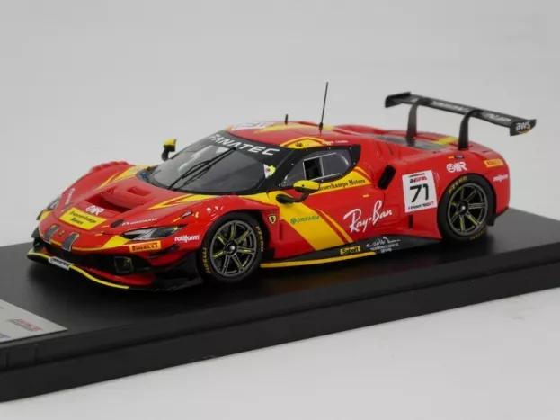 Looksmart Ferrari 296 Gt3 3.0l Twin Turbo V6 Team Af Corse Francorchamps Motorts N 71 24h Spa 2023 Antonio Fuoco Davide Rigon Daniel Serra 1:43 LSRC176