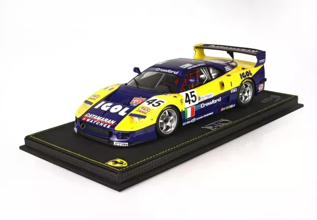 BBR Ferrari F40 Gte 3.5l Turbo V8 Team Ennea Srl Igol N 45 24h Le Mans 1996 J.m.gounon E.bernard P.belmondo 1:18 P18139G-VET
