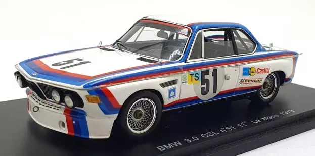 Spark Bmw 3.0 Csl 3.3l S6 Team Bmw Motorsport N 51 24h Le Mans 1973 T.hezemans D.quester 1:43 S1562