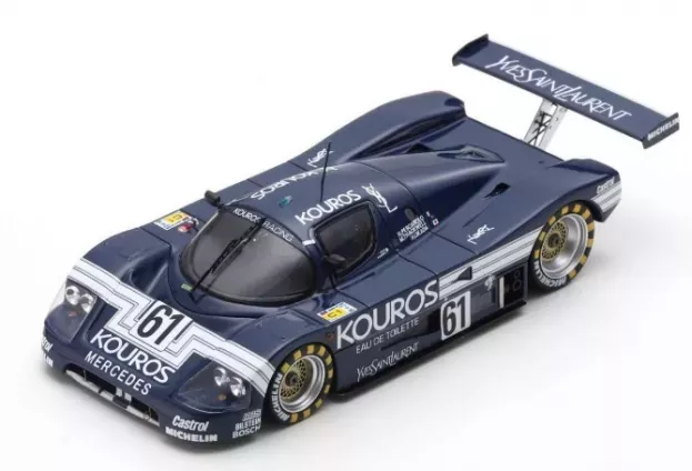 Spark Sauber C9 Mercedes M117 5.0l Turbo V8 Team Kouros Racing N 61 24h Le Mans 1987 M.thackwell H.pescarolo H.okada 1:43 S1257