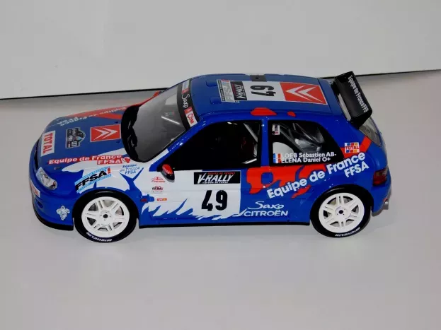 Ottomobile Citroen Saxo Kit Car N 49 Rally Tour De Corse 1999 S.loeb D.elena 1:18 OT596