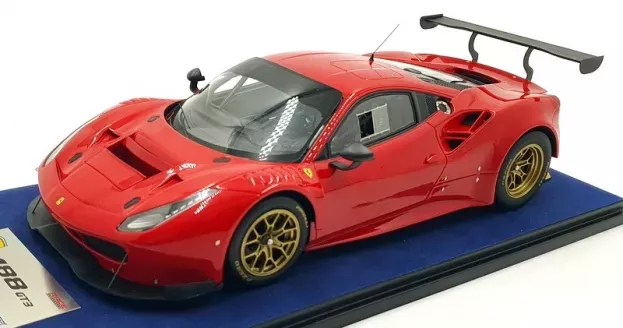 Looksmart Ferrari 488 Gt3 Press 2015 Con Vetrina With Showcase 1:18 LS18RC09