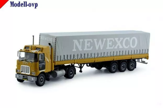 Tekno Mack Newexco Mack F700 4x2 3-assige Klassieke Huifoplegger 1:50 71480
