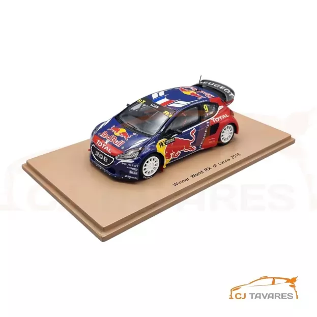Spark Peugeot 208 Wrx Team Peugeot Hansen Red Bull N 9 Winner World Rx Of Latvia 2016 S.loeb 1:43 S5193