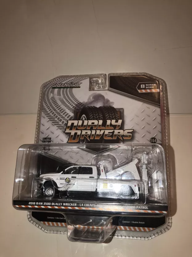 Greenlight Dodge Ram 3500 Pick-up Double Cabine Service Patrol Wrecker Carro Attrezzi Wrecker Road Service 2018 1:64 46080F