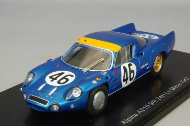 Spark Renault Alpine A210 Team Societe Automobiles Alpine N 46 24h Le Mans 1967 H.grandsire J.rosinski 1:43 S5687