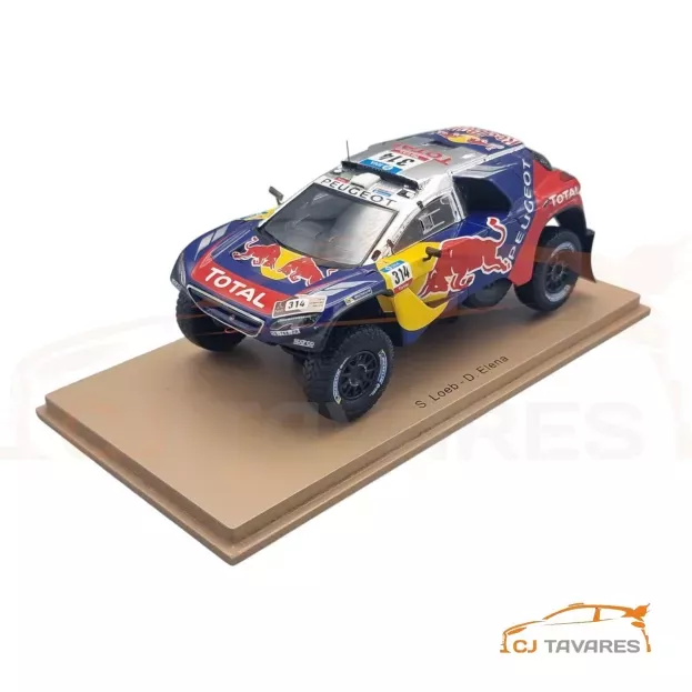Spark Peugeot 2008 Dkr16 Red Bull N 314 9th Rally Dakar 2016 S.loeb D.elena 1:43 S4878