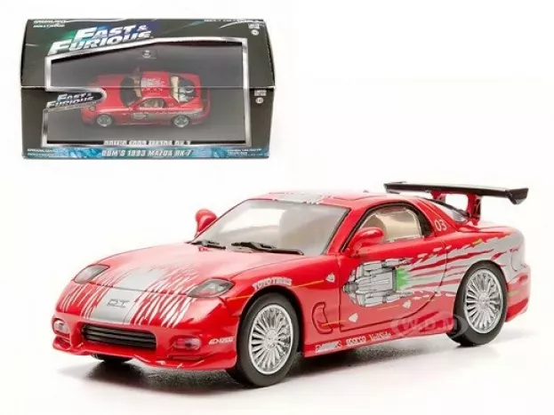 Greenlight Mazda Dom's Rx-7 1993 Dominic Toretto Fast & Furious I 2001 1:43 86204