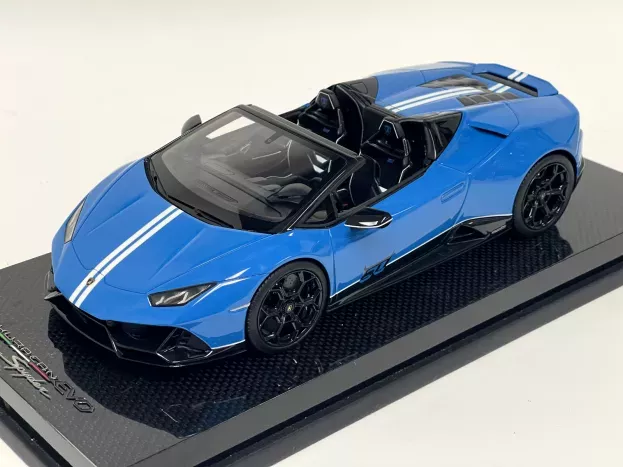 MR Models Lamborghini Huracan Evo Spider 2018 Con Vetrina With Showcase 1:18 LAMBO037SA