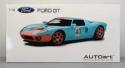2004 FORD GT BLUE WITH ORANGE STRIPES #40 1:18 Scale AUTOart #80513 NEW RELEASE