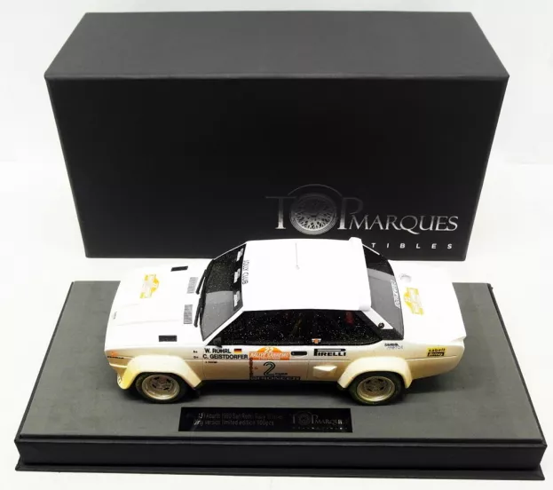 Top Marques Fiat 131 Abarth N 2 Winner Rally Sanremo 1980 W.rohrl C.geistdorfer 1:18 TOP043D