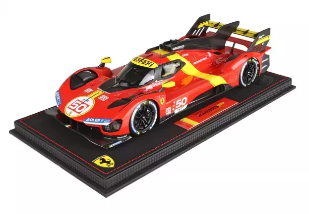 BBR Ferrari 499p 3.0l Turbo V6 Team Ferrari Af Corse N 50 Launch Edition 2022 Con Vetrina With Showcase 1:18 P18226-VET
