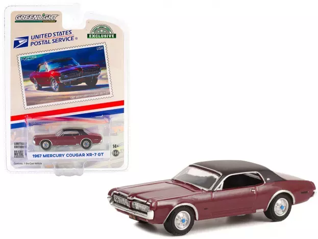 Greenlight Mercury Cougar Xr-7 Coupe Usps 1967 1:64 30371