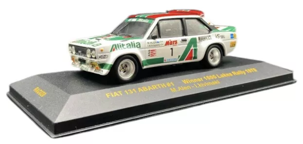 IXO Models Fiat 131 Abarth N 1 Alitalia Winner Rally 1000 Lakes 1979 1:43 RAC028