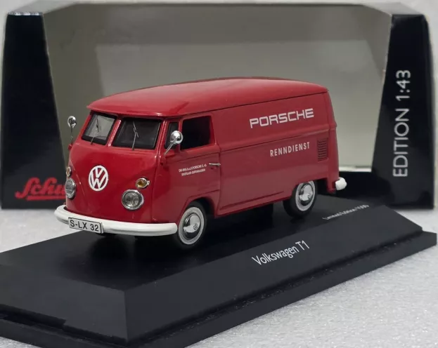 Schuco Volkswagen T1 Van Renndienst Porsche 1:43 3561