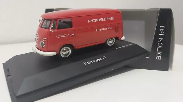 Schuco Volkswagen T1 Van Renndienst Porsche 1:43 3561