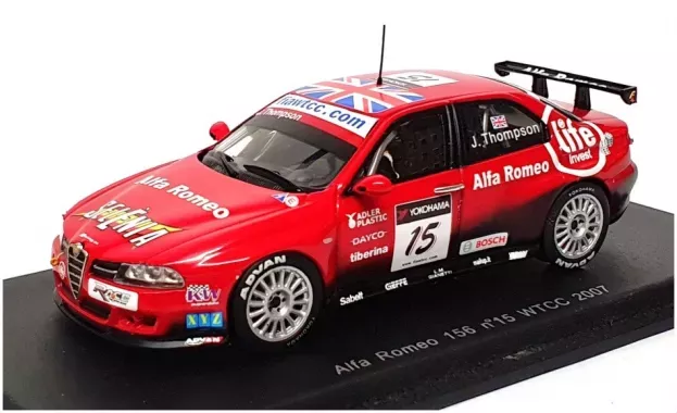 Spark Alfa Romeo 156 N 15 Wtcc 2007 James Thompson 1:43 S0457