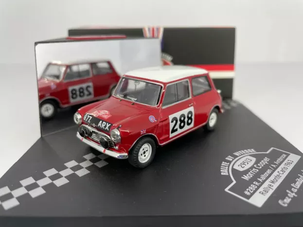 Vitesse Morris Mini Cooper N 288 3rd Rally Montecarlo 1963 R.aaltonen A.ambrose 1:43 29513