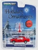 GreenLight 1970 Ford Mustang Holiday Ornaments 2016 Series - 40010 NRFP Red 1:64