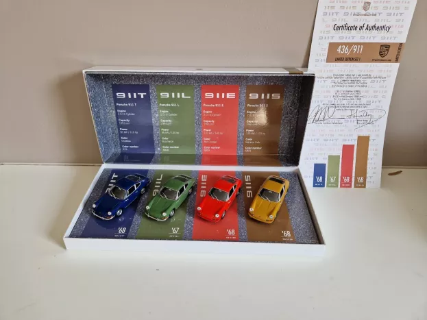 Minichamps Porsche 911 Classic Set 911s + 911t + 911e + 911l 1:43 433001968