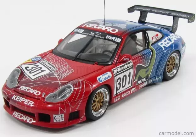 Autoart Porsche 911 996 Gt3 Rs Recaro N 301 Nurburgring 2003 F.stippler J.price 1:18 80371