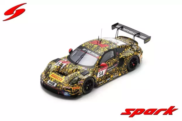 Spark Porsche 911 992 Gt3 R Team Dinamic Gt Srl N 54 24h Nurburgring 2023 L.vanthoor L.heinrich A.guven C.engelhart 1:18 18SG063