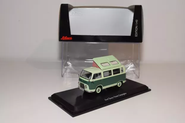Schuco Ford Taunus Transit Fk 1000 Campingbus Caravan 1:43 03204