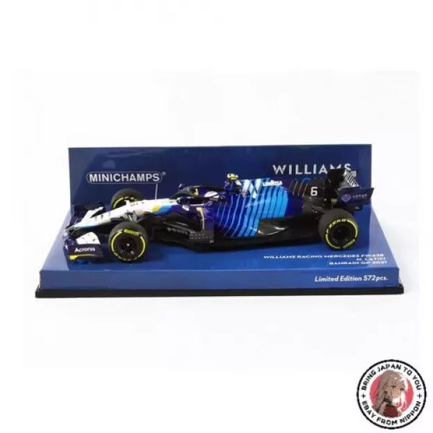 Minichamps Williams F1 Fw43b Mercedes M12 Eq Power+ Team Williams Racing N 6 Bahrain Gp 2021 Nicholas Latifi 1:43 417210106