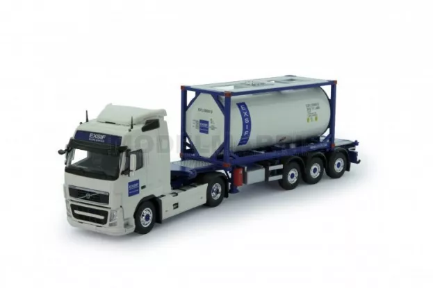 Tekno Volvo Exsif Volvo Fh03 Globetrotter Iso Tankcontainer 1:50 76619
