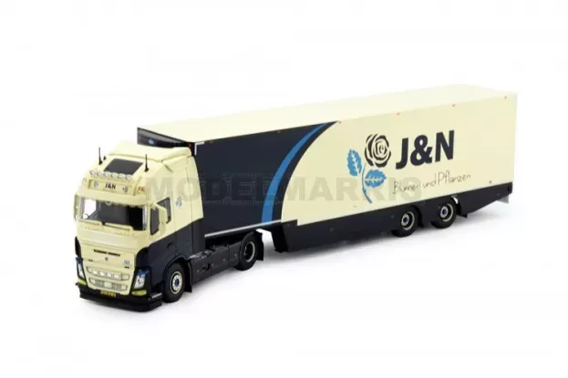 Tekno Volvo J&n Blumen Volvo Fh04 Globetrotter Xl 4x2 2-assige Bloementrailer 1:50 82468