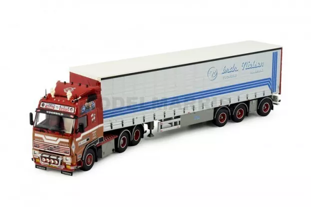 Tekno Volvo Nielsen Brdr. Volvo Fh16 Globetrotter 6x2 3-assige Oplegger 1:50 82922