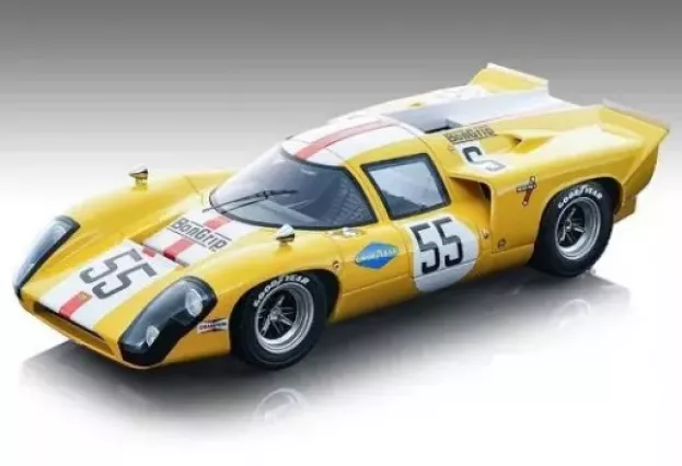 Tecnomodel Lola T70 Mk3b Gt 5.0l V8 Team Ecurie Bonnier N 55 1000km Nurburgring 1969 J.bonnier H.muller 1:18 TM18-207C