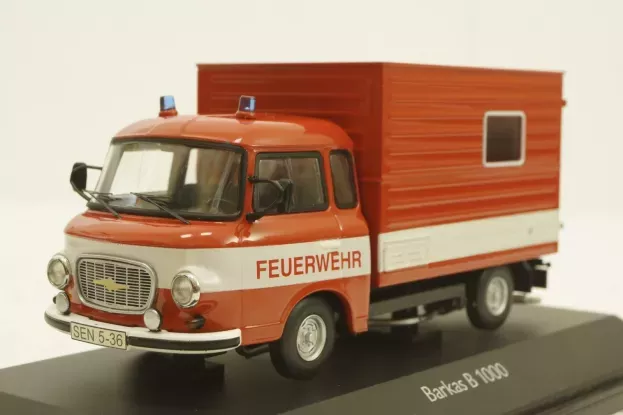 Schuco Barkas B1000 Van Feuerwehr 1965 1:43 03655