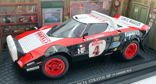 Kyosho Lancia Stratos Hf Pirelli N 4 Winner Rally Sanremo 1978 M.alen L.kivimaki 1:18 08136B