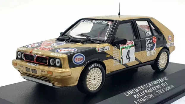 IXO Models Lancia Delta Hf 4wd Esso N 4 Rally Sanremo 1987 F.tabaton L.tedeschini 1:43 SCR004