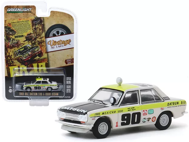 Greenlight Datsun 510 Sedan N 90 Mexican 1969 1:64 39020B