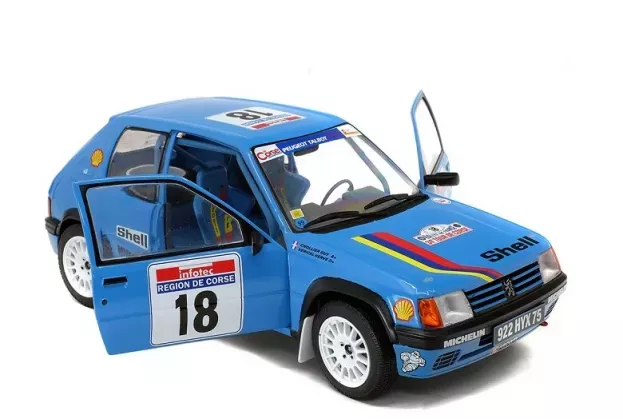 Solido Peugeot 205 N 18 Rally Tour De Corse 1990 H.vericel Chollier 1:18 1801706