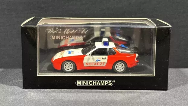 Minichamps Porsche 944 S2 Coupe Mkt Notarzt 1989 1:43 400062290