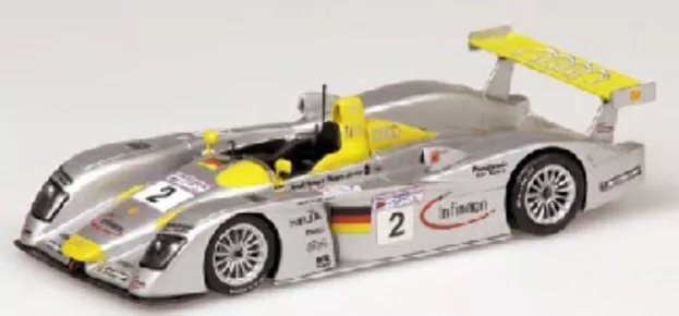 Minichamps Audi R8 N 2 2nd 24h Le Mans 2001 L.aiello R.capello C.pescatori 1:43 400011202