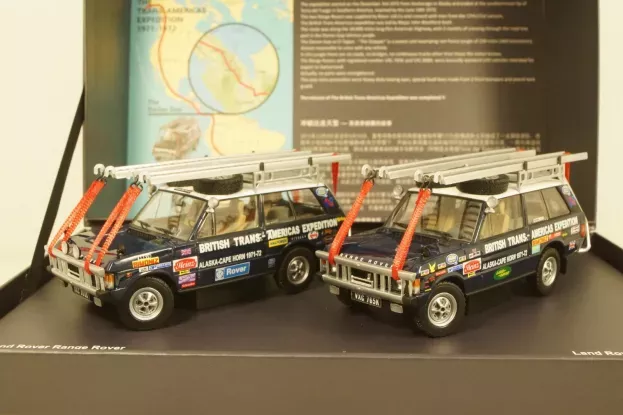 Almost Real Land Rover Set 2x Range Rover The British Trans Americas Expedition 1971 1:43 ALM410100
