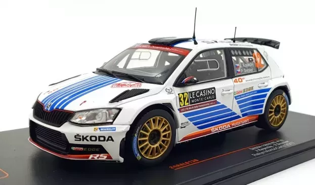IXO Models Skoda Fabia R5 N 32 Rally Montecarlo 2017 J.kopecky P.desler 1:24 24RAL013B
