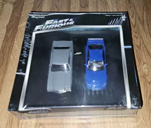 Greenlight Nissan Set 2x Brian's Skyline Gt-r 2002 + Chevrolet Chevelle 454ss 1970 Fast & Furious Iv 2009 Solo Parti Originali Original Parts 1:43 86252