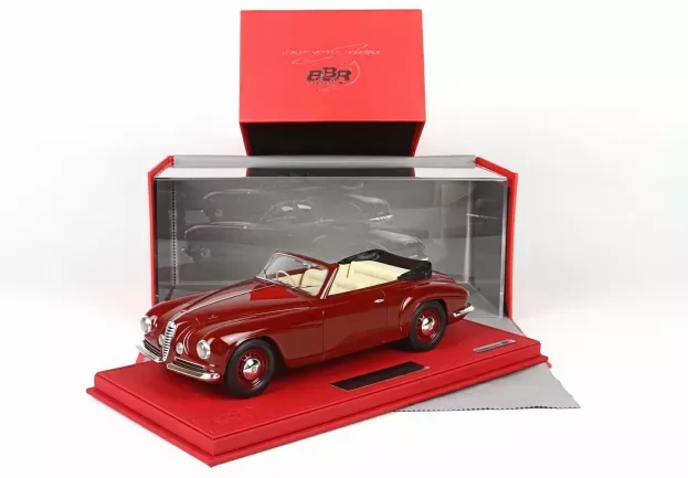 BBR Alfa Romeo 6c 2500 Gt Touring Spider Cabriolet Villa D'este 1951 Con Vetrina With Showcase 1:18 BLM1807BV