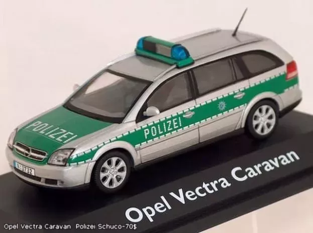 Schuco Opel Vectra Station Wagon Polizei 2003 1:43 4673